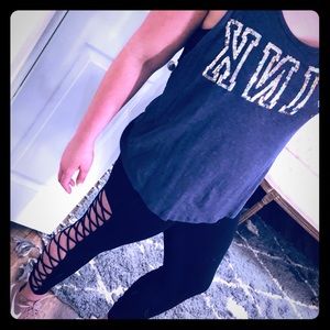 Studded vs pink boyfriend tank